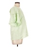 Splendid 100% Linen Green Short Sleeve Blouse Size L - photo 4
