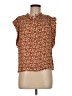 Joie 100% Viscose Brown Sleeveless Button-Down Shirt Size M - photo 1