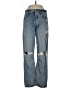 AGOLDE 100% Organic Cotton Hearts Blue Jeans Size 28 waist - photo 1