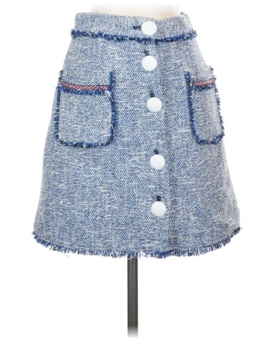 Zara Basic Denim Skirt (view 1)
