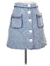 Zara Basic Tweed Blue Denim Skirt Size XS - photo 1