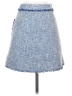 Zara Basic Tweed Blue Denim Skirt Size XS - photo 2