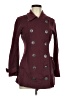 Nic + Zoe 100% Cotton Burgundy Coat Size M (petite) - photo 1