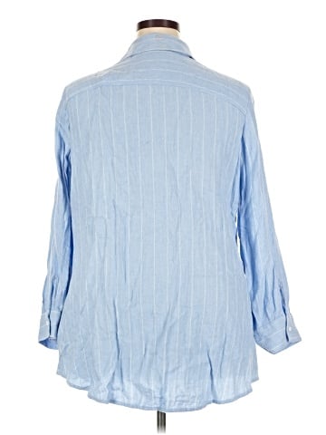 Foxcroft 3/4 Sleeve Button-Down Shirt (view 2)