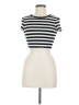 Zara Ivory Short Sleeve Turtleneck Size M - photo 1