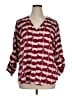 Express 100% Polyester Burgundy 3/4 Sleeve Blouse Size XL - photo 1