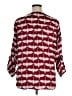 Express 100% Polyester Burgundy 3/4 Sleeve Blouse Size XL - photo 2