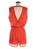 CB 100% Polyester Solid Orange Romper Size S - photo 2