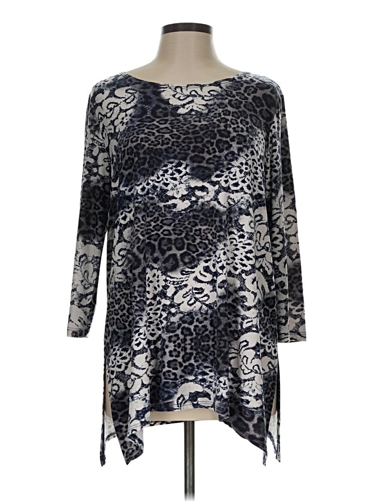 Pre-owned Clara Sun Woo Long Sleeve Blouse In Blue