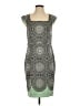 The Limited 100% Polyester Graphic Gray Cocktail Dress Size 4 - photo 1