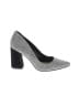 Vince Camuto Houndstooth Gray Heels Size 8 1/2 - photo 1