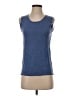 August Silk 100% Viscose Blue Sleeveless Top Size S - photo 1