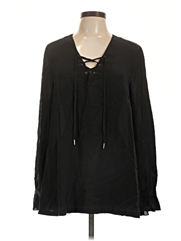 Sundance Long Sleeve Silk Top (view 1)