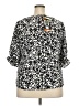 Well Worn 100% Polyester Black Short Sleeve Blouse Size XXL - photo 2