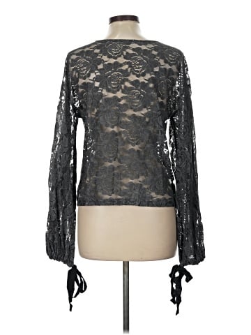 Zara W&B Collection Long Sleeve Blouse (view 2)