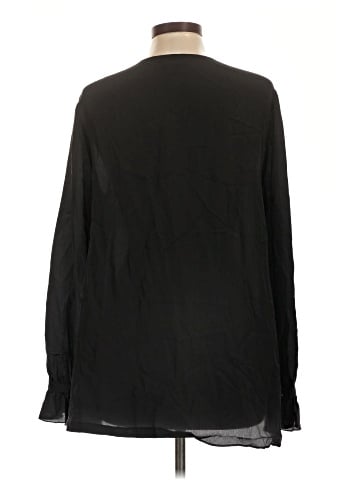 Sundance Long Sleeve Silk Top (view 2)
