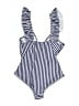 PatPat Stripes Blue One Piece Swimsuit Size M - photo 2