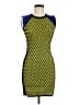 Versace Graphic Yellow Cocktail Dress Size 2 - photo 1