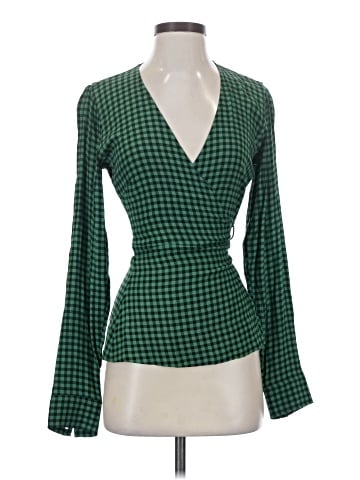 Ganni Long Sleeve Blouse (view 1)