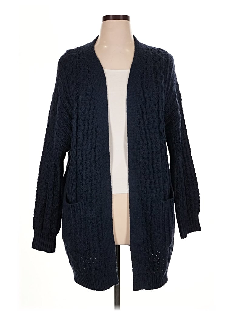 Pre-owned Time And Tru Cardigan Sweater In Blue
