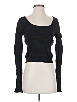 Acne Studios Two Tone Ribbed Stretch Jersey Sweater (view 1)