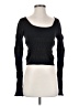 Acne Studios Black Brown Two Tone Ribbed Stretch Jersey Sweater Size XS - photo 1