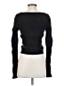Acne Studios Black Brown Two Tone Ribbed Stretch Jersey Sweater Size XS - photo 2