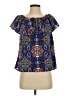 Renee C. 100% Polyester Blue Short Sleeve Blouse Size S - photo 1