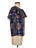 Renee C. 100% Polyester Blue Short Sleeve Blouse Size S - photo 4