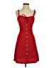 No Boundaries 100% Recycled Polyester Red Casual Dress Size XS - photo 1