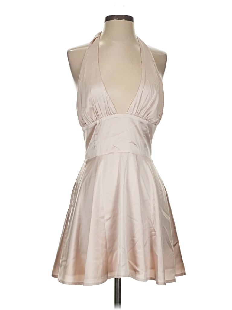 Pre-owned More To Come Cocktail Dress In Tan