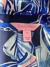 Lilly Pulitzer 100% Polyester Blue 3/4 Sleeve Blouse Size M - photo 7