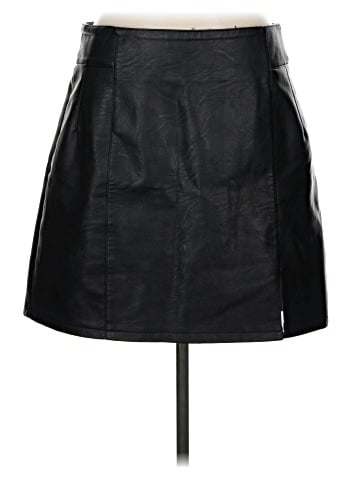 Topshop Faux Leather Skirt (view 1)