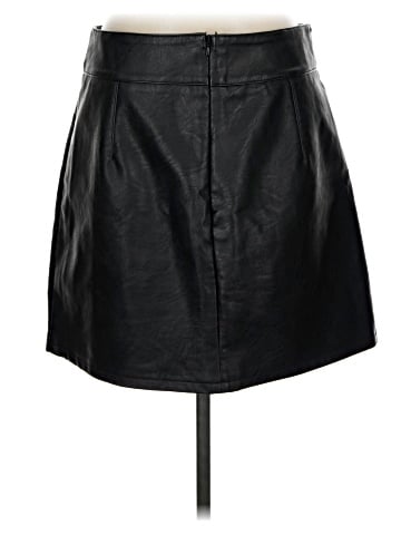 Topshop Faux Leather Skirt (view 2)