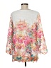 Soft Surroundings 100% Polyester Tropical White 3/4 Sleeve Blouse Size M - photo 2