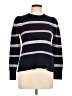 La Vie Rebecca Taylor Stripes Blue Black Wool Pullover Sweater Size L - photo 1