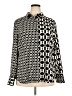 Bar III 100% Polyester Print Black Long Sleeve Blouse Size XXL - photo 1