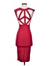 Solemio Solid Red Cocktail Dress Size XS - photo 2