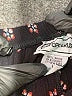 Karin Stevens 100% Rayon Hearts Black Casual Pants Size L - photo 7