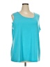 Susan Graver Teal Sleeveless Top Size 2X - photo 1
