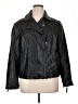 Max Studio 100% Polyurethane Black Faux Leather Jacket Size 1X - photo 1