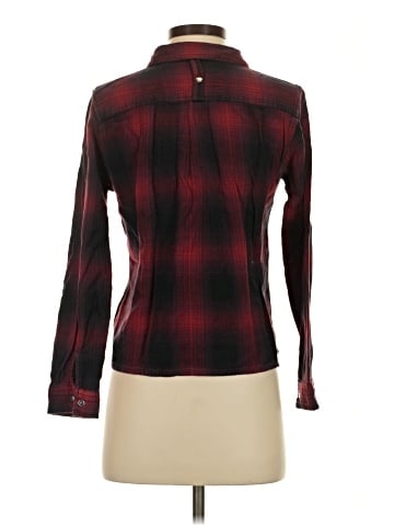 Topshop Long Sleeve Button-Down Shirt (view 2)