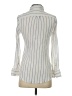 J.Crew 100% Cotton Stripes White Ivory Long Sleeve Blouse Size 0 - photo 2