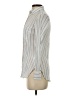 J.Crew 100% Cotton Stripes White Ivory Long Sleeve Blouse Size 0 - photo 5