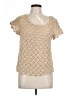 Flint & Moss Tan Short Sleeve Top Size L - photo 1