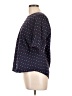 IZOD 100% Cotton Polka Dots Blue Short Sleeve Blouse Size L - photo 5