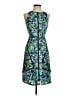 Ann Taylor Paisley Blue Cocktail Dress Size 0 - photo 1