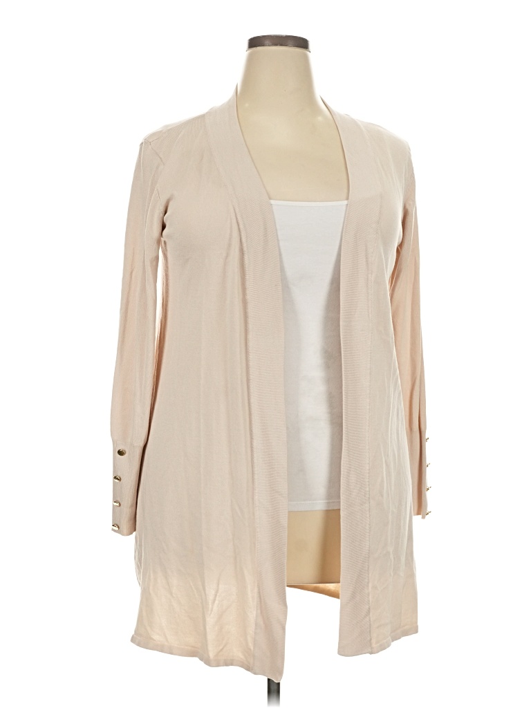 Pre-owned Unbranded Cardigan Sweater In Tan