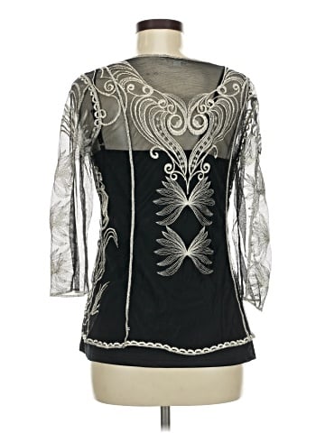 Ultra Pink 3/4 Sleeve Blouse (view 2)