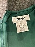 DKNY 100% Polyester Chevron-herringbone Green Cocktail Dress Size 2 - photo 6